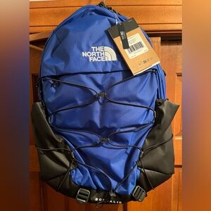 The North Face Rugged Borealis backpack in Blue and Black